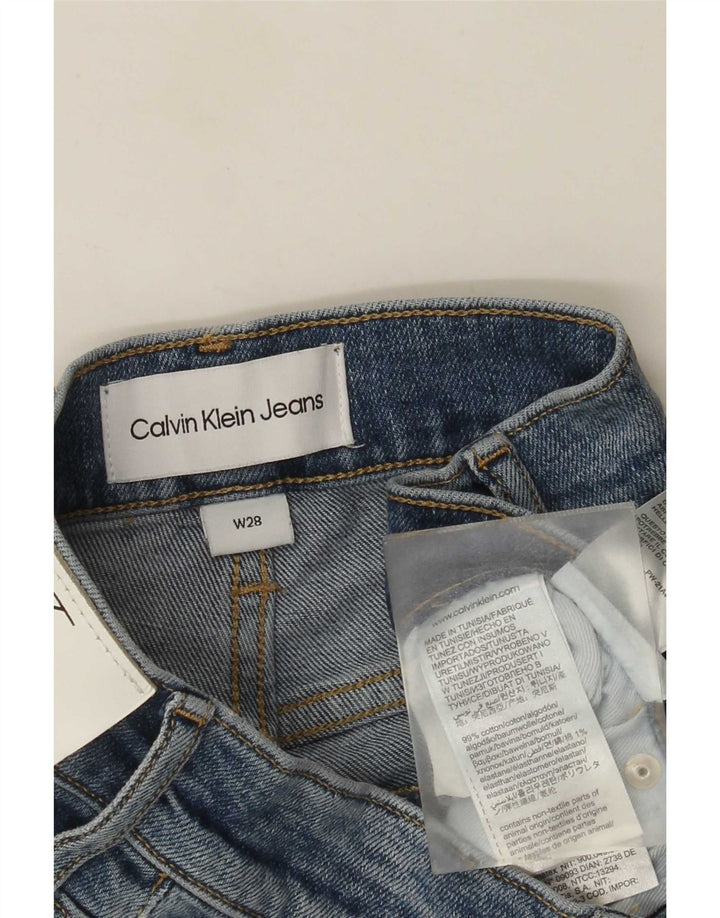 Calvin Klein Herren Jeansshorts W28 Small Blaue Baumwolle