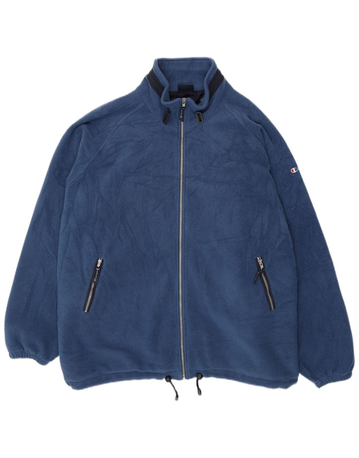 Champion Herren Fleecejacke UK 44 2XL Blau Polyester