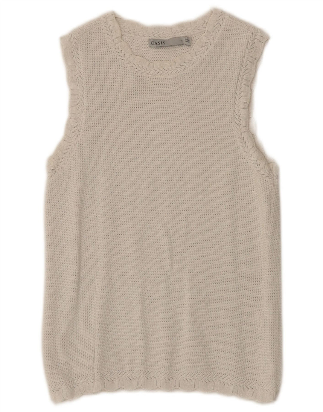 Oasis Damen Strickweste Top UK 8 Small Weiß