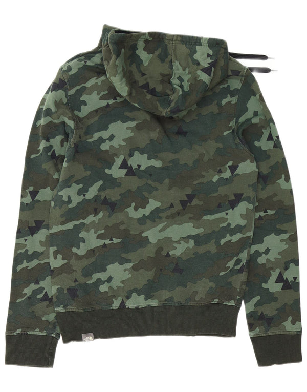 The North Face Herren-Kapuzenpullover mit Grafik, XS, grün, Camouflage-Baumwolle