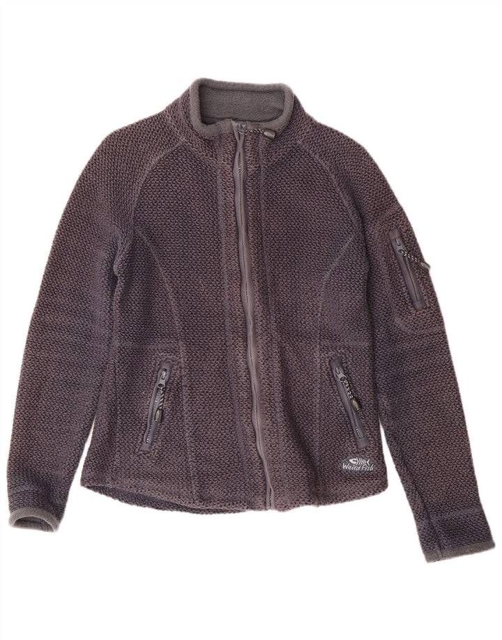 WEIRD FISH Damen-Trainingsanzug-Oberteil, Jacke, UK 10, Größe S, Marineblau, Baumwolle