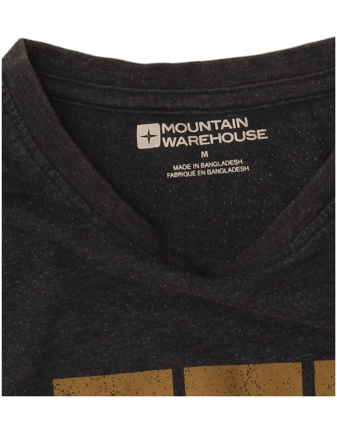 Mountain Warehouse Herren-T-Shirt mit Grafik, mittelschwarze Baumwolle