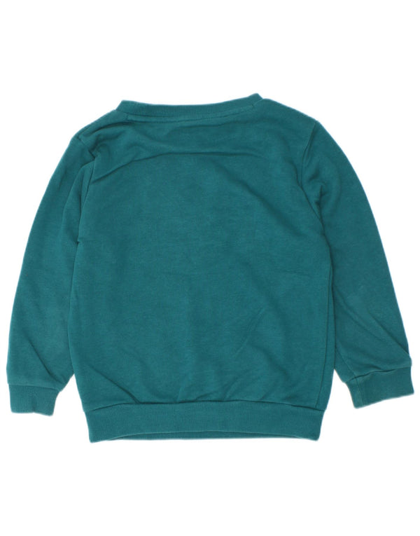 Adidas Jungen Grafik-Sweatshirt-Pullover, 3–4 Jahre, grüne Baumwolle