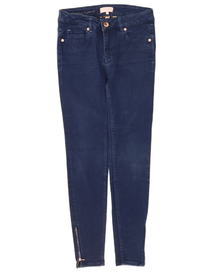 Ted Baker Damen Skinny Jeans W26 L26 Marineblau Baumwolle