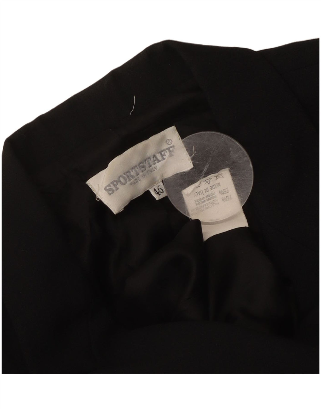 SPORTSTAFF Damen Zweireiher-Blazerjacke IT 46 Large Schwarz