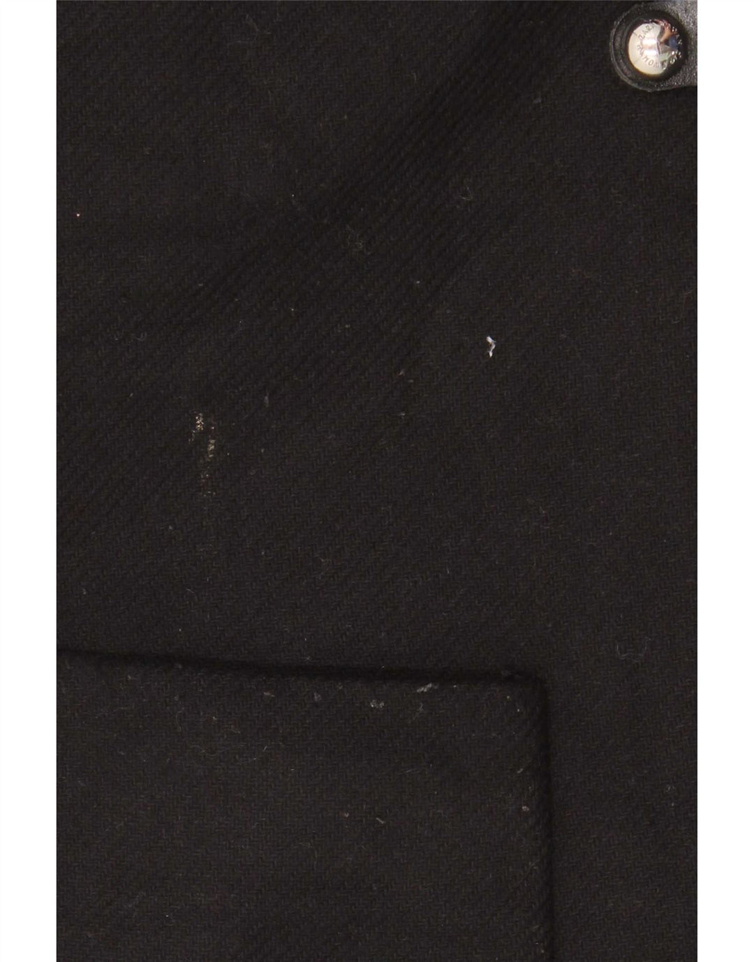 Zara Damen-Übergroßer Mantel mit Kapuze, UK 10, kleine schwarze Wolle