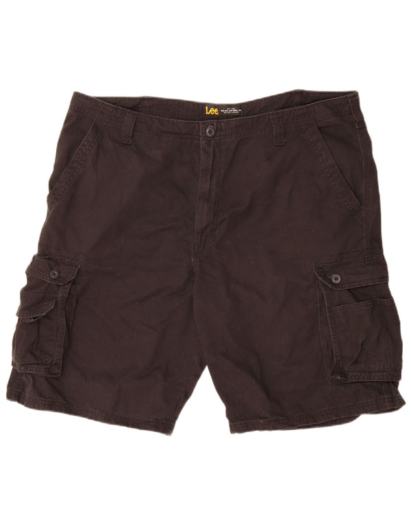 Lee Herren Cargoshorts W42 2XL Schwarz Baumwolle