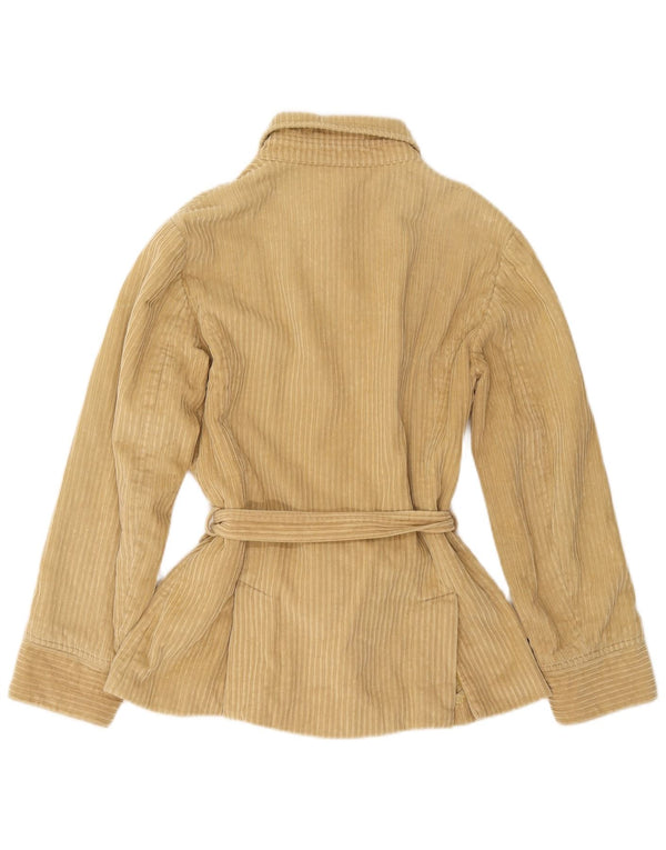 Übergroße Cordjacke für Damen von Belfe & Belfe, UK 10, Größe S, Beige, Baumwolle