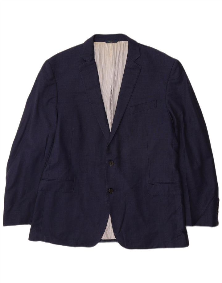 Brooks Brothers Herren Regent Fit Blazer Jacke UK 44 2XL Marineblaue Wolle