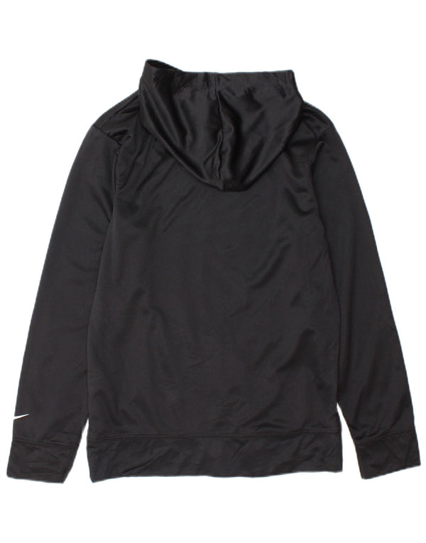 Nike Dri Fit Graphic Kapuzenpullover für Jungen, 12–13 Jahre, Größe L, Schwarz, Polyester