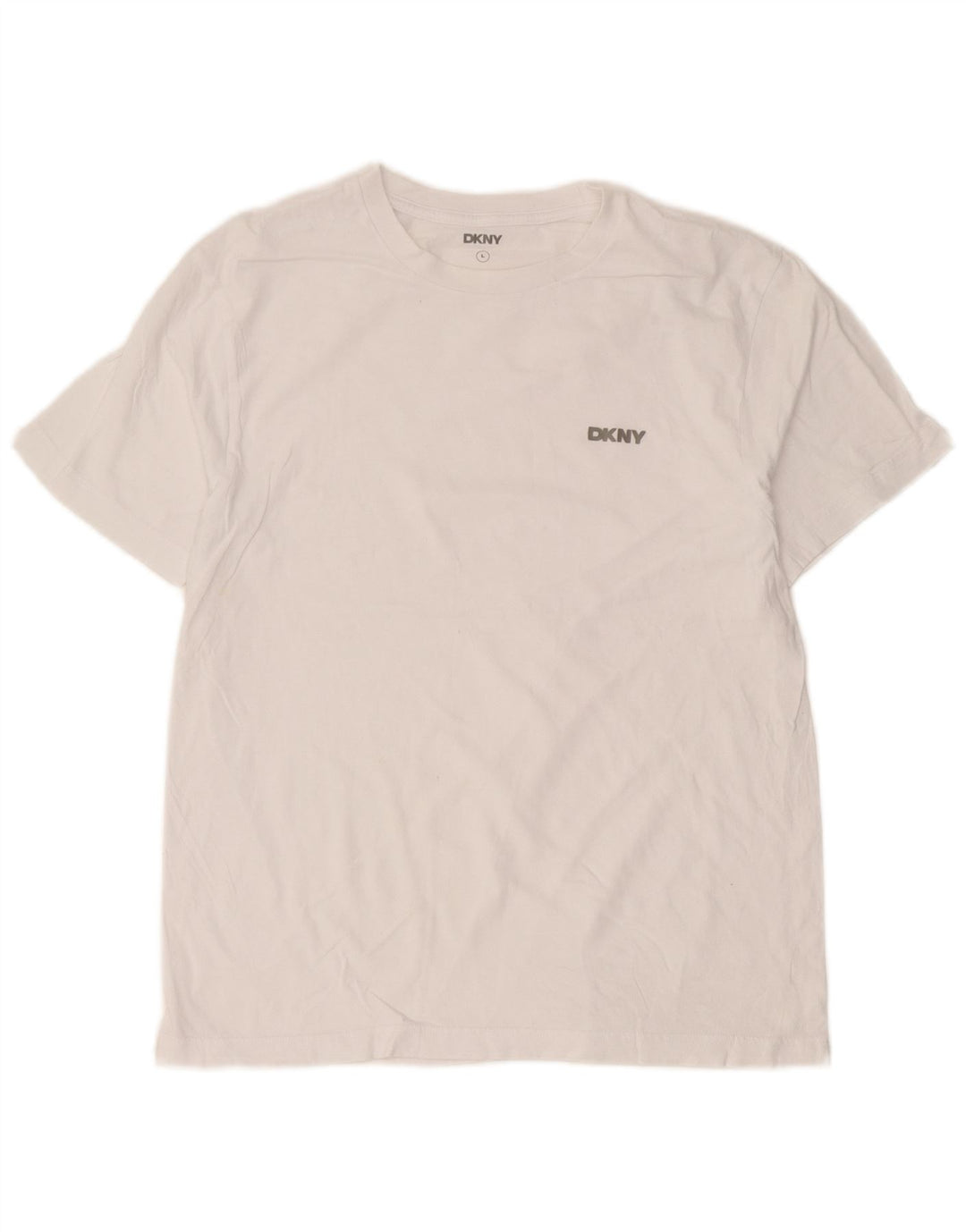 Dkny T-Shirt für Jungen, 15–16 Jahre, Größe L, aus weißer Baumwolle