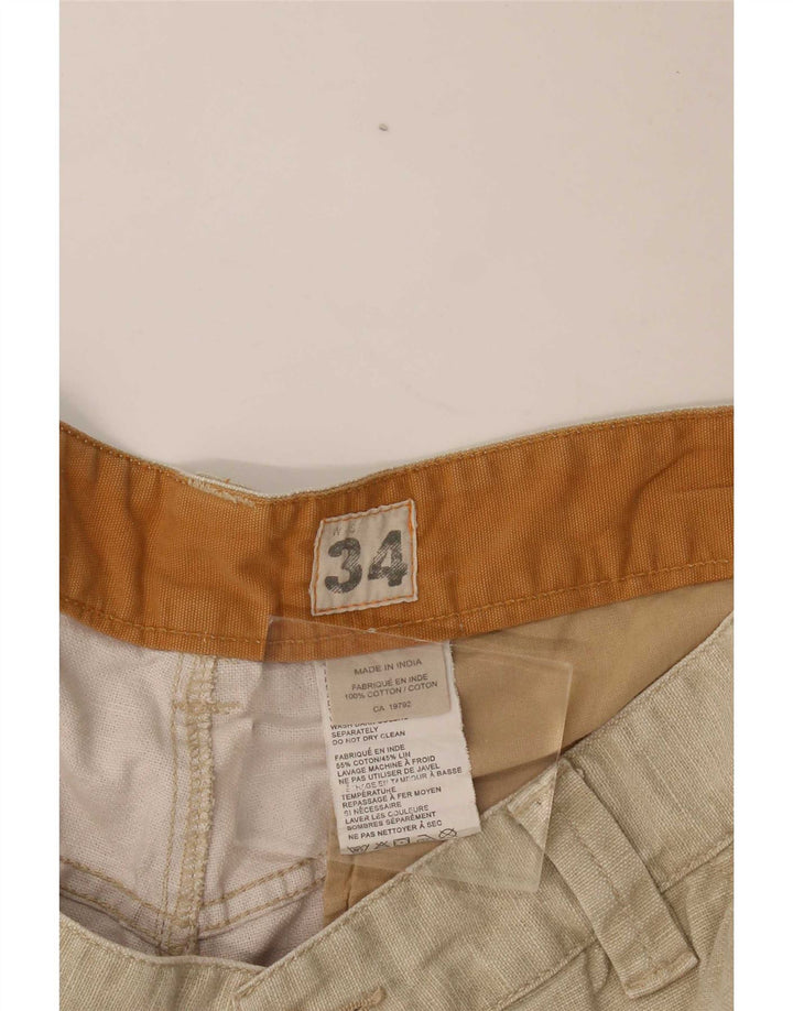 Timberland Herren Cargoshorts W34 Large Beige Baumwolle