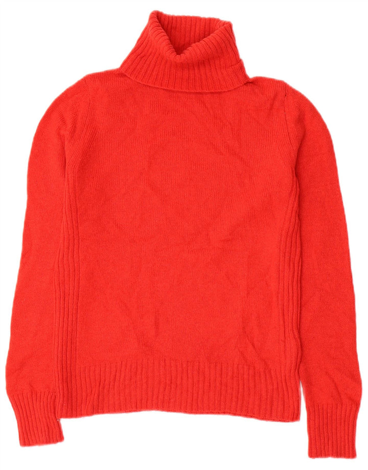 Marks & Spencer Damen-Pullover mit Rollkragen, UK 6, XS, rote Wolle