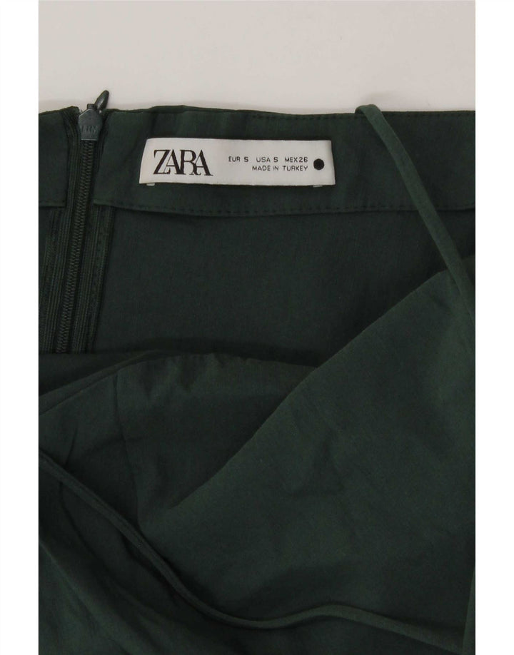 Zara Damen figurbetontes Kleid UK 8 Small Grün