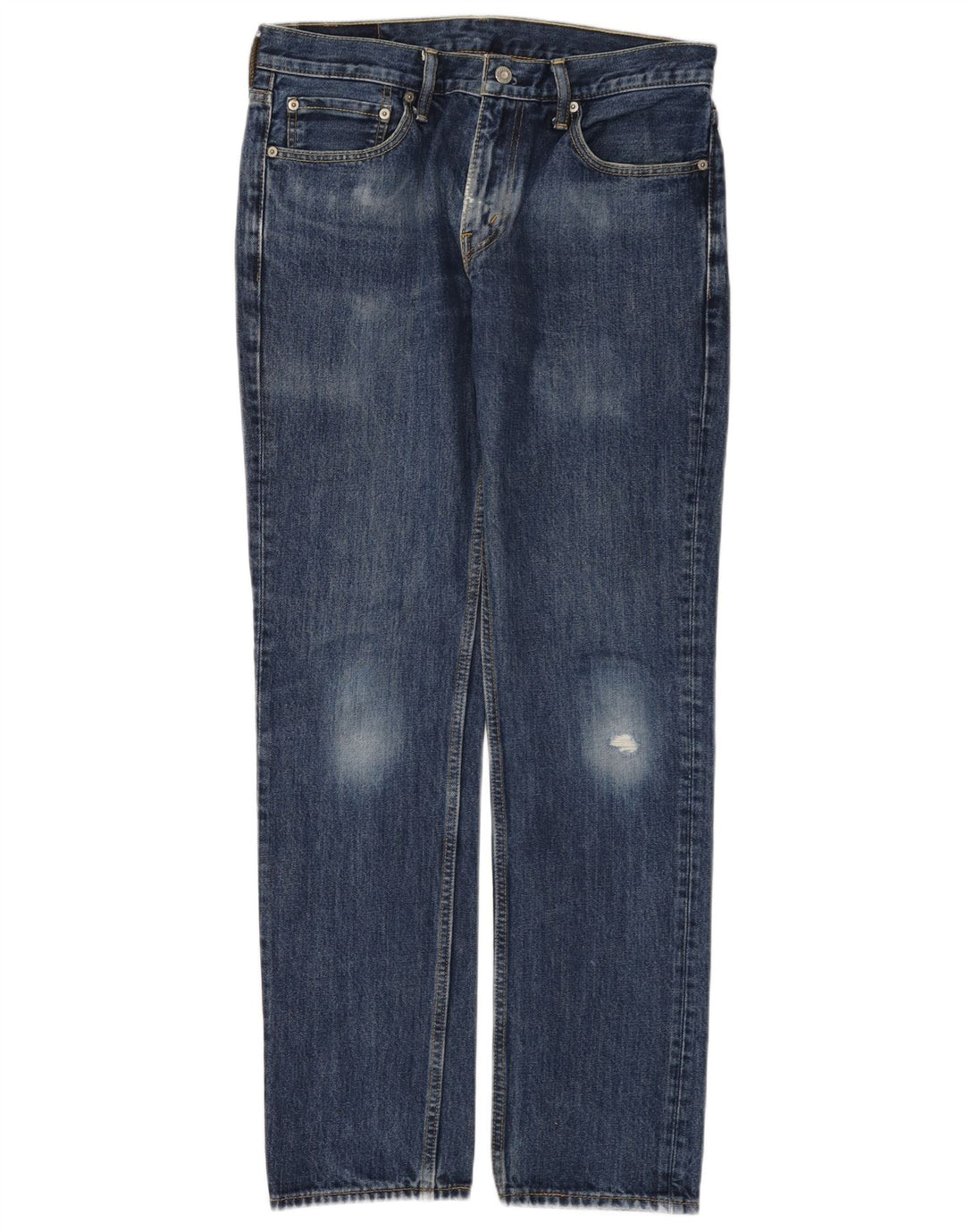 LEVI'S Herren 511 Distressed Slim Jeans W32 L29 Blaue Baumwolle