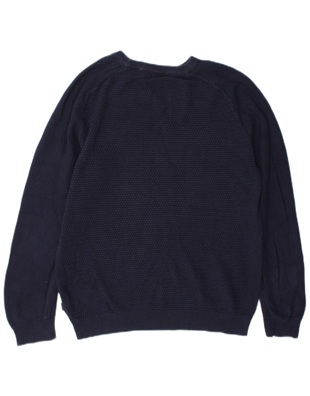 Jack & Jones Herren-Pullover mit Rundhalsausschnitt, mittelmarineblaue Baumwolle