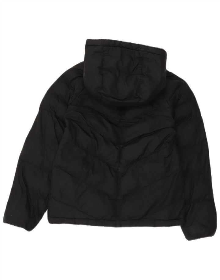 Nike Jungen-Kapuzenjacke, gepolstert, 10–11 Jahre, mittelgroßes schwarzes Polyester
