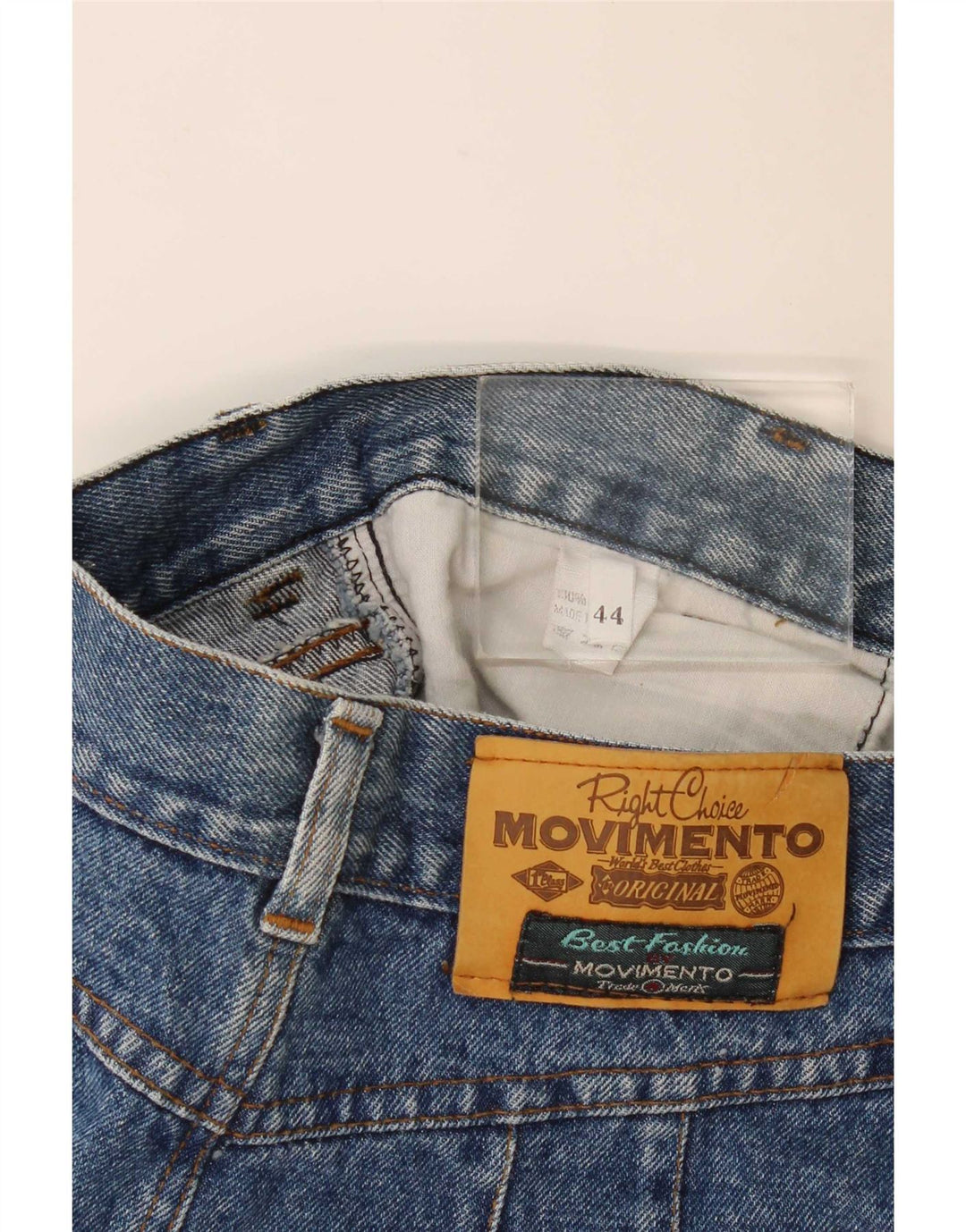Vintage Damen Jeansrock IT 44 Medium W26 Blaue Baumwolle