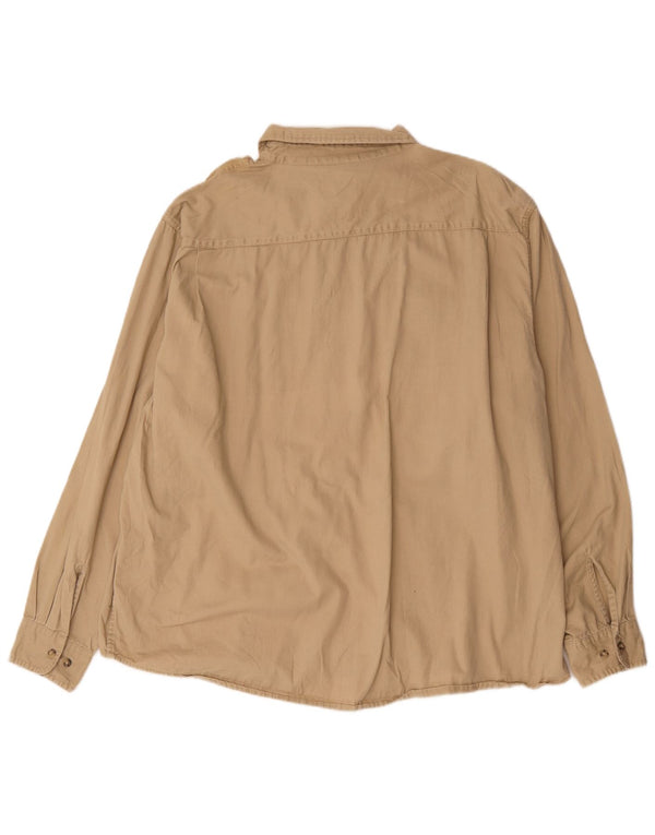 Wrangler Herrenhemd 3XL Beige Baumwolle