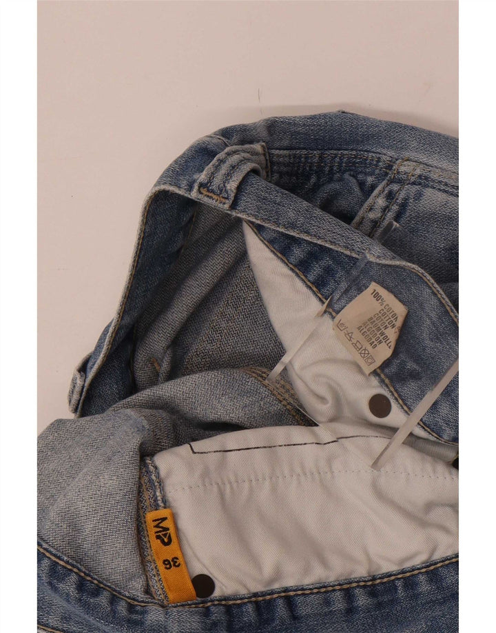 Meltin' Pot Herren Cargo Straight Jeans W36 L33 Blaue Baumwolle