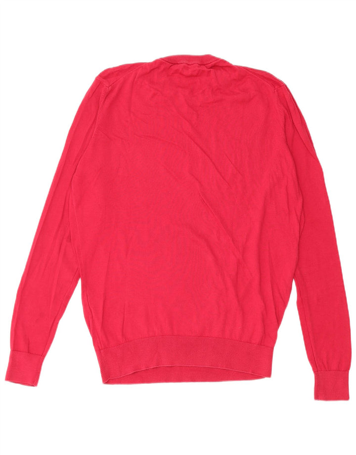 Roberto Cavalli Herren-Pullover mit Rundhalsausschnitt, Größe S, Rot