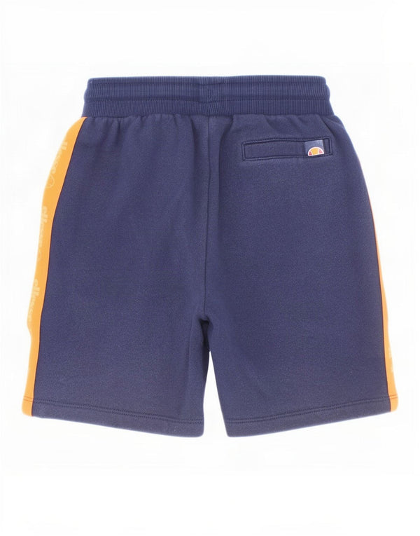 Ellesse Sportshorts für Jungen, 10–11 Jahre, marineblaue Colourblock-Baumwolle