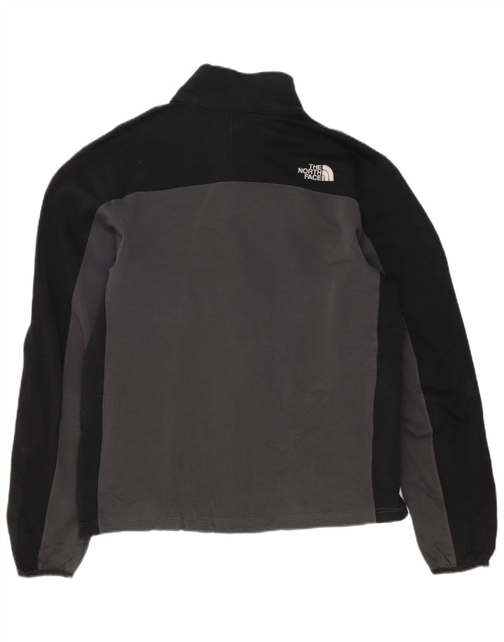 THE NORTH FACE Herren-Trainingsanzug-Oberjacke aus mittelgrauem Colourblock-Polyester