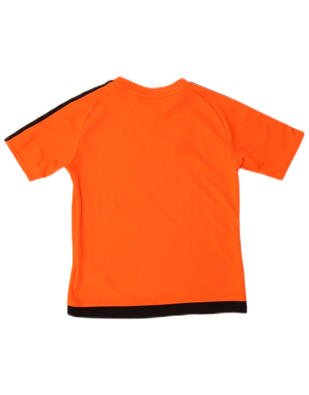 ADIDAS Climalite T-Shirt für Jungen, 9–10 Jahre, orangefarbenes Colourblock-Polyester
