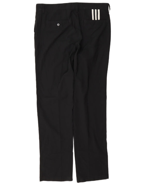 Adidas Herren Climalite Straight Chino Hose W34 L34 Schwarz Polyester