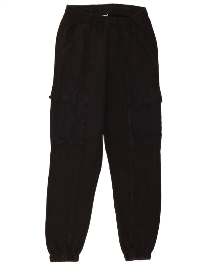 Zara Herren Cargo-Trainingshose, Jogginghose, mittelschwarz, Baumwolle