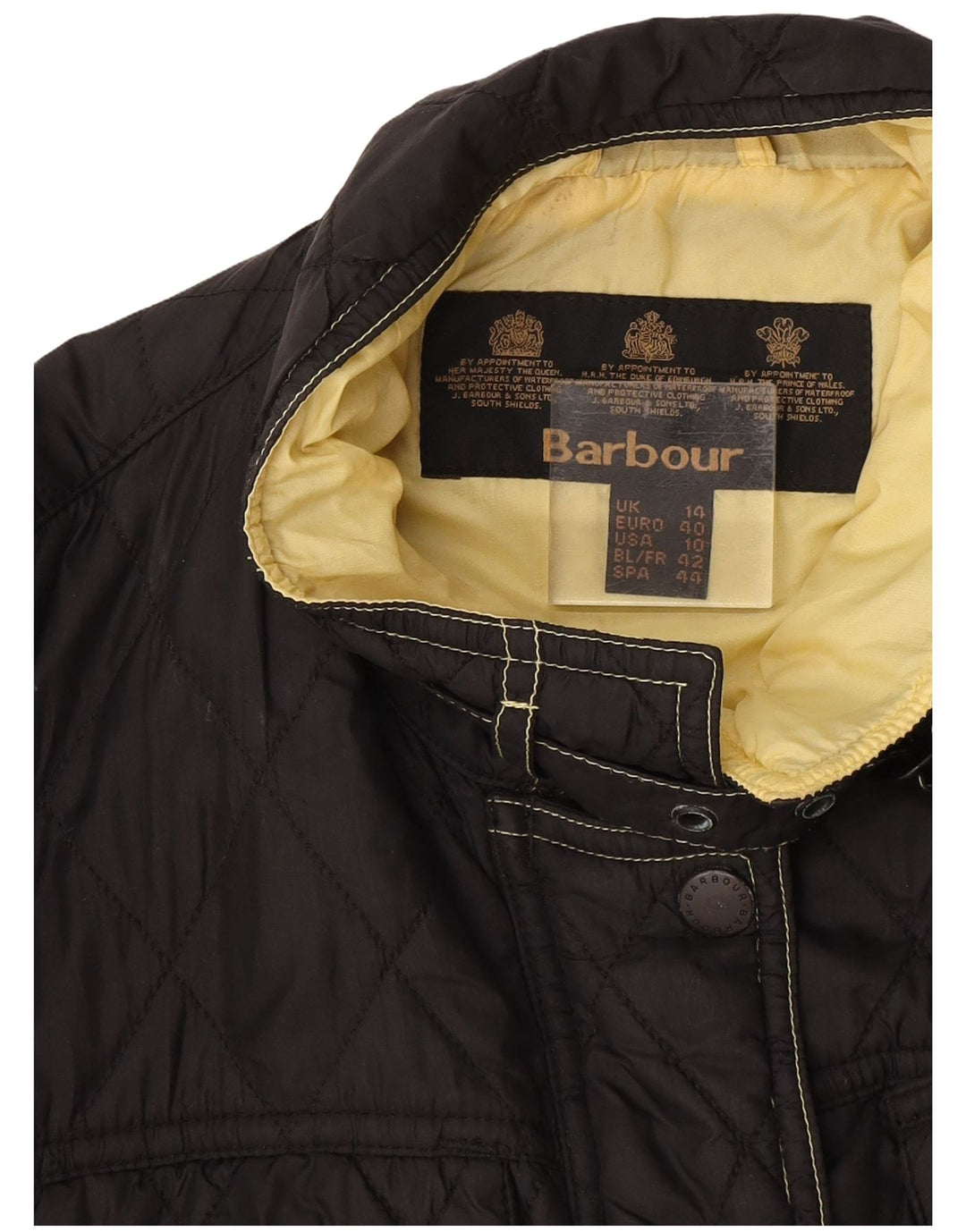 Barbour Damen Steppjacke UK 14 Large Schwarz