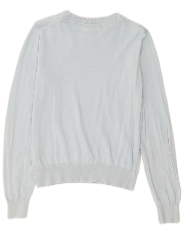 U.S. Polo Assn. Damen-Pullover mit U-Boot-Ausschnitt, Gr. 10, Größe S, blau, Baumwolle