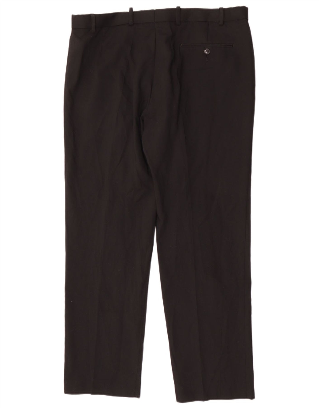 Marks & Spencer Herren-Anzughose in normaler Passform, W38, L31, schwarze Wolle