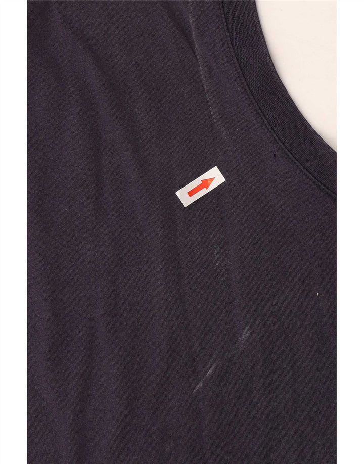 Puma Herren Graphic Vest Top Large Marineblau
