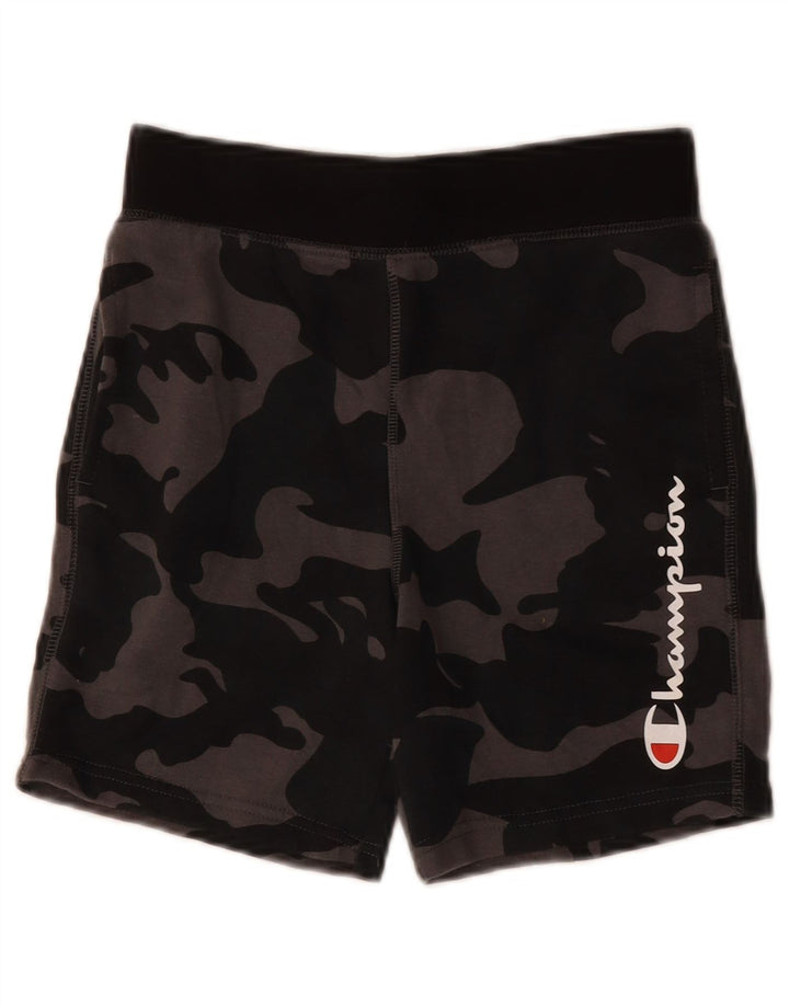 Champion Sport-Shorts mit Grafik für Jungen, 10–11 Jahre, mittelgroß, schwarze Tarnung