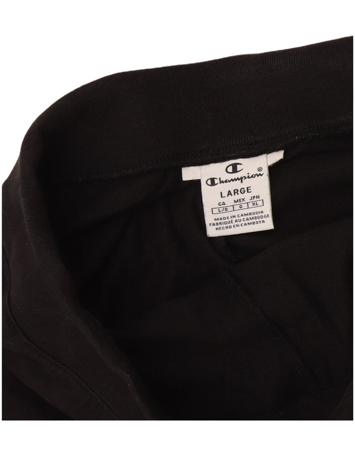 Champion Damen Bermuda Sport Shorts UK 14 Large Schwarz