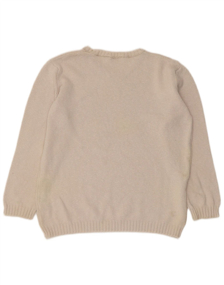 Marks & Spencer Damen-Pullover mit U-Boot-Ausschnitt, Gr. 10, Größe S, gebrochenes Weiß