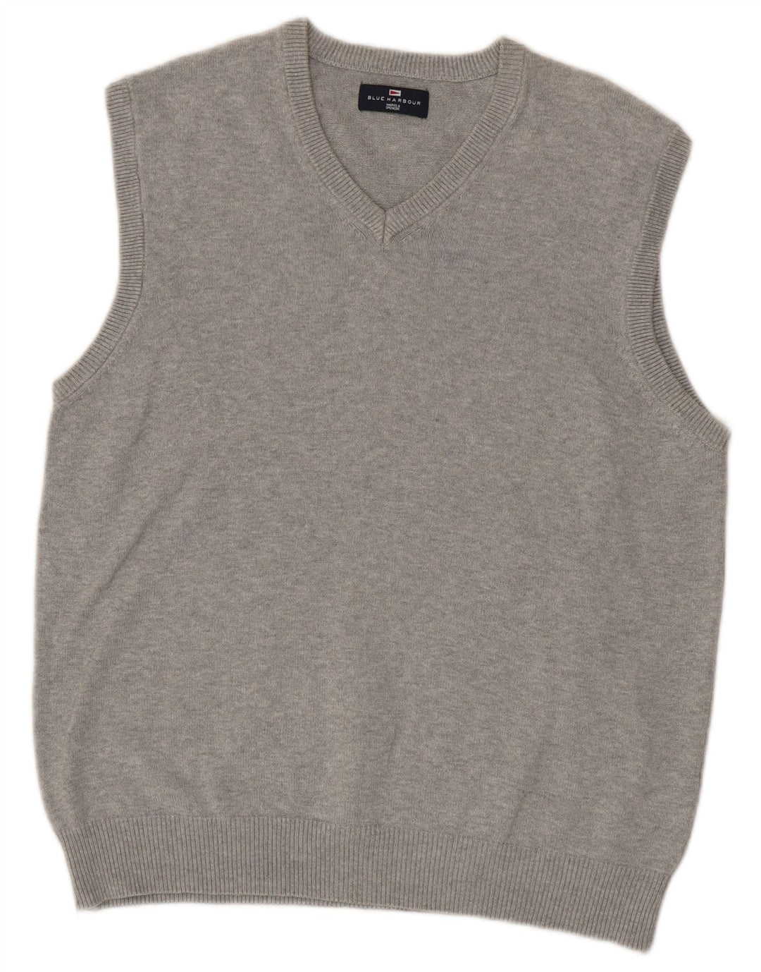 Marks & Spencer Herren Blue Harbor Vest Tank Top Mittelgraue Baumwolle