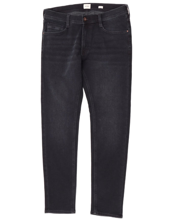 Mustang Damen Skinny Jeans W34 L34 Marineblaue Baumwolle