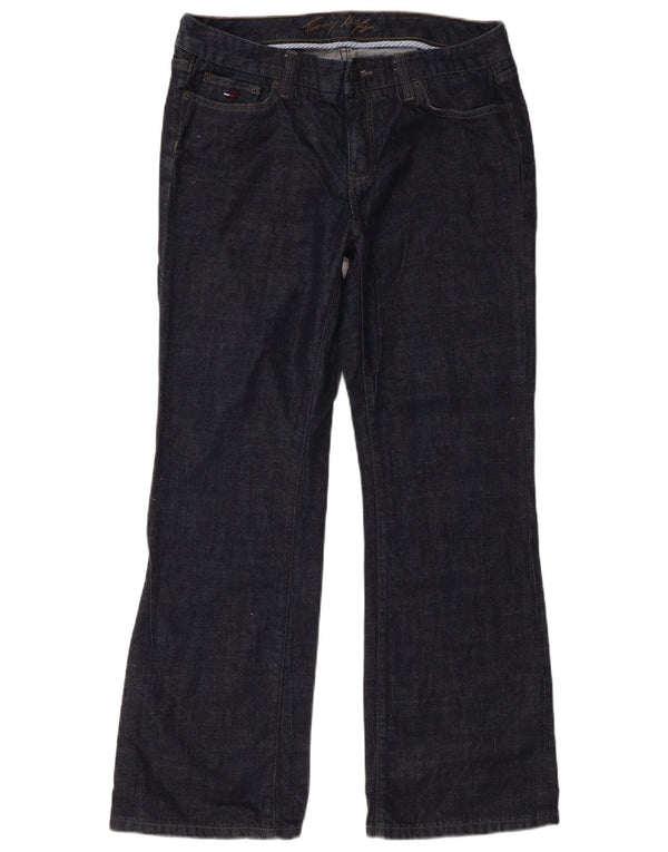 Tommy Hilfiger Damen Bootcut Jeans US 10 Large W31 L30 Marineblaue Baumwolle