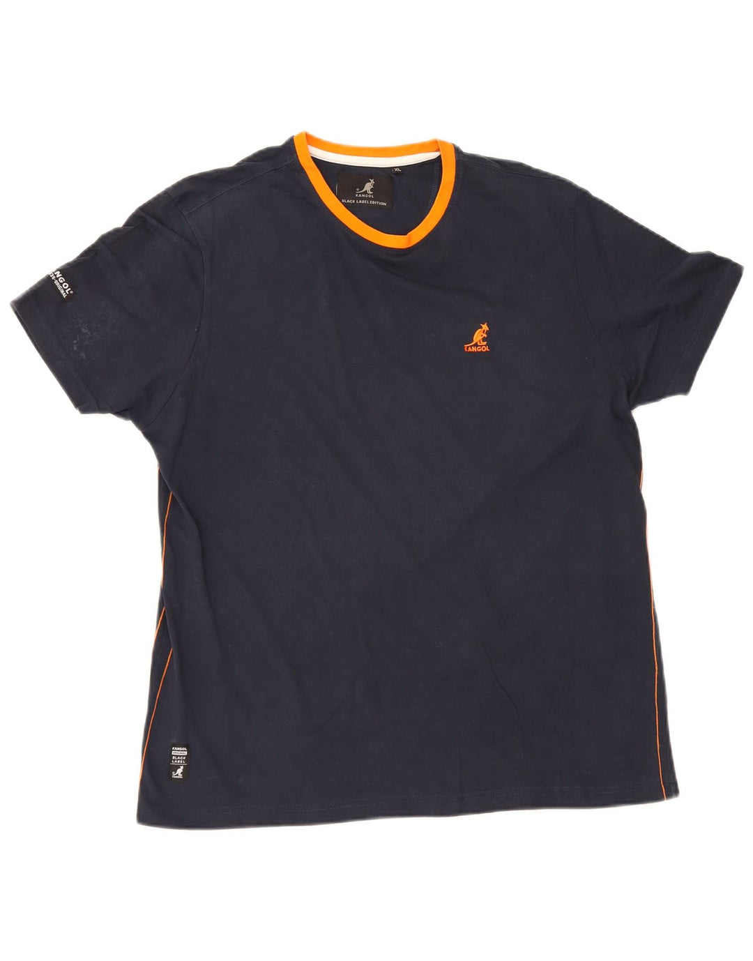 Kangol Herren T-Shirt Top XL Marineblau Baumwolle