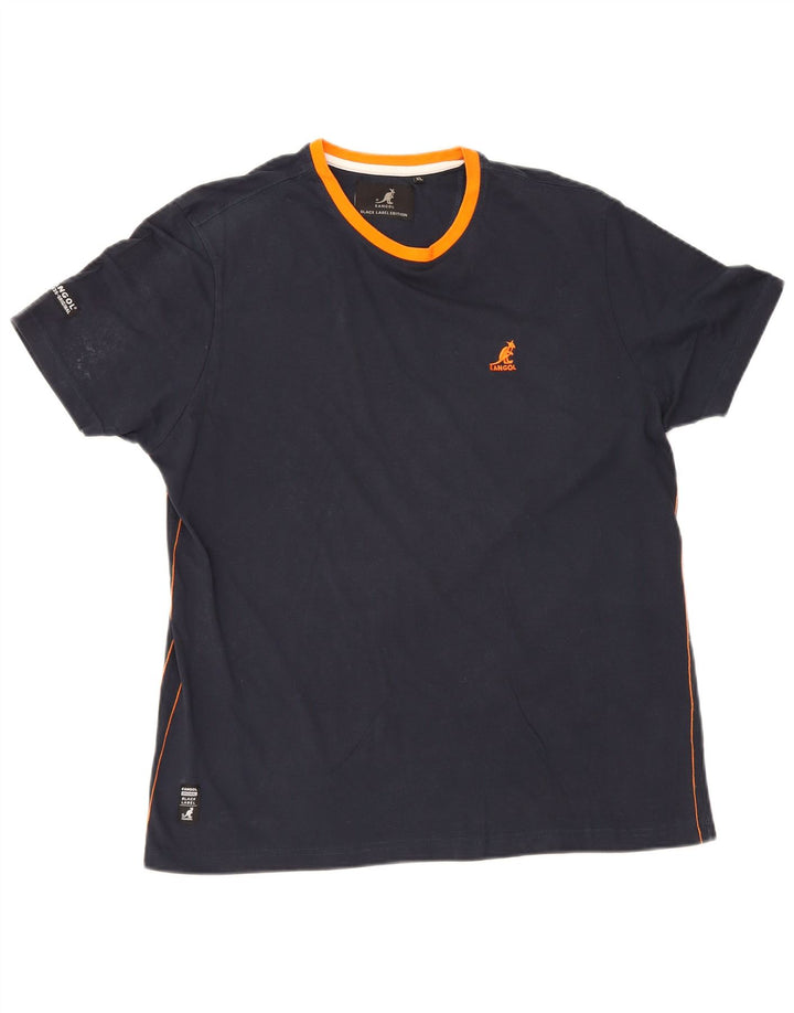Kangol Herren T-Shirt Top XL Marineblau Baumwolle