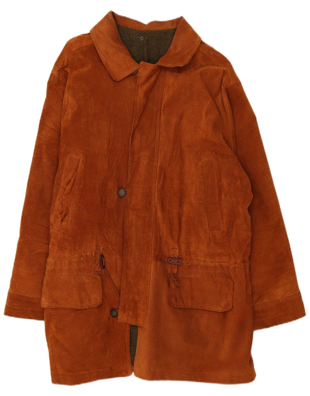 Vintage Herren Wildledermantel UK 44 2XL Braun