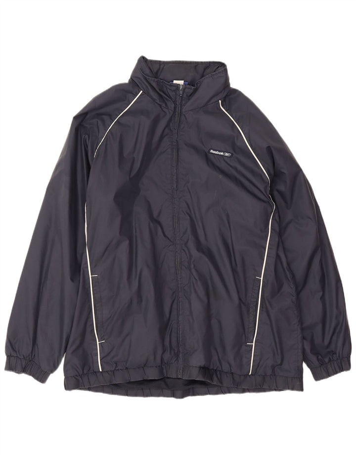 Reebok Herren Regenjacke UK 40 Large Marineblau Nylon