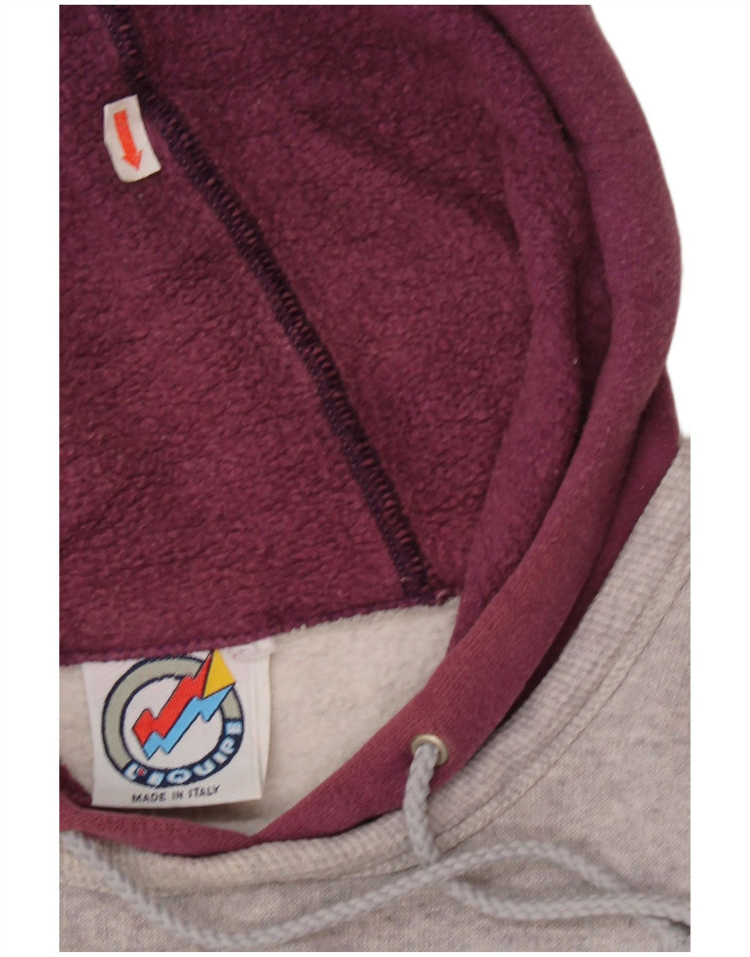 L'Equipe Damen-Kapuzenpullover mit Grafik, lockere Passform, UK 20 2XL, graue Baumwolle