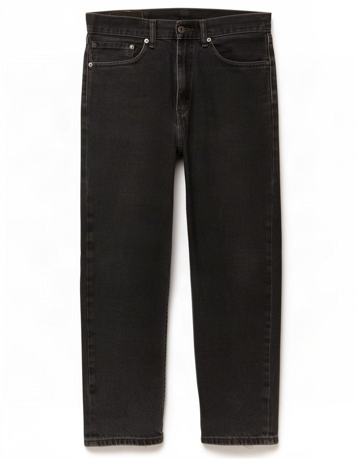 Levi's Herren 505 Regular Straight Jeans W34 L30 Schwarze Baumwolle