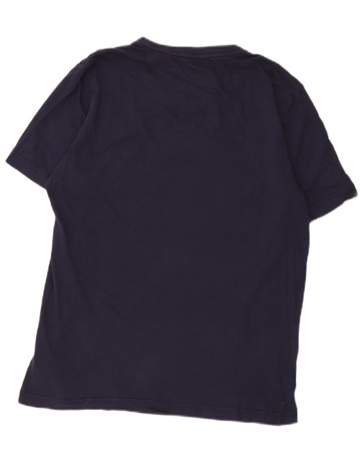 PUMA Herren Grafik T-Shirt Top Small Marineblau Baumwolle