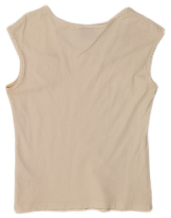 Nike Damen Italia Crop Vest Top UK 8 Small Weiße Baumwolle