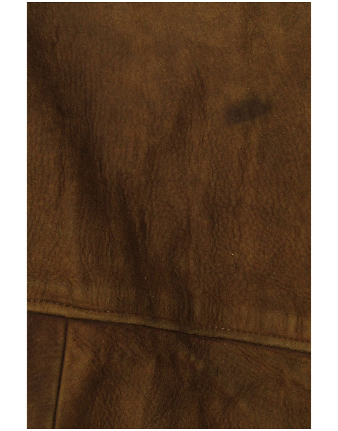 VINTAGE Herren Lederjacke UK 38 Medium Khaki Leder