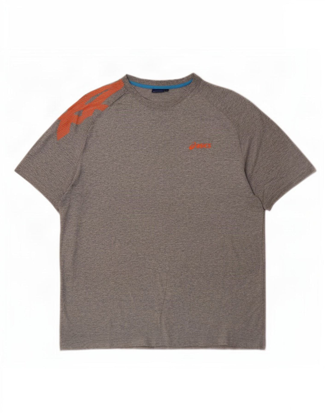 Asics Herren Grafik T-Shirt Top XL Grau Baumwolle